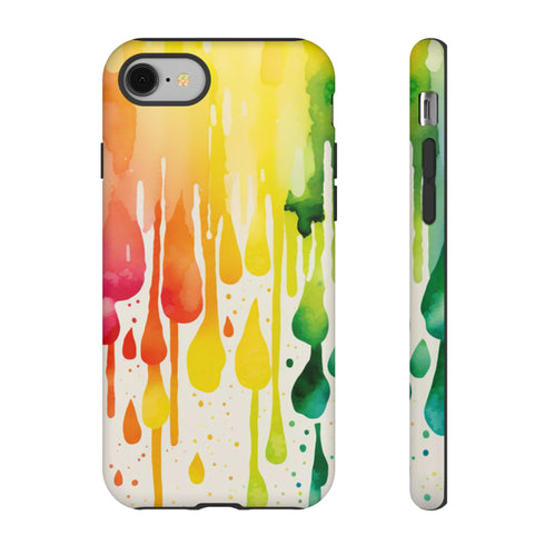 Rainbow Spring Showers - Impact Resistant Phone Case